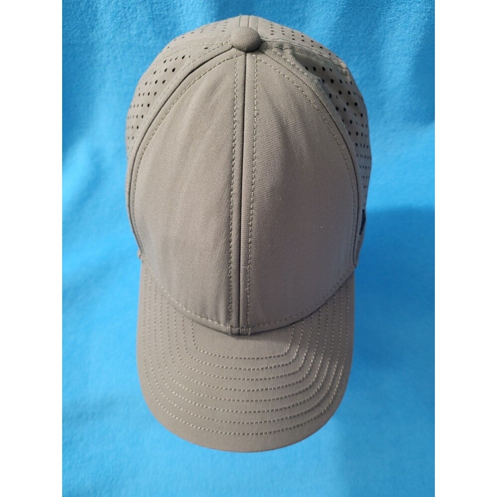 Melin A-Game Hydro Snapback Hat Cap Performance Logo Grey Low Profile Sz L CL